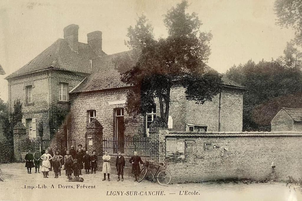 Gite De L'Ancienne Ecole Et Mairie Ligny-sur-Canche Exterior foto
